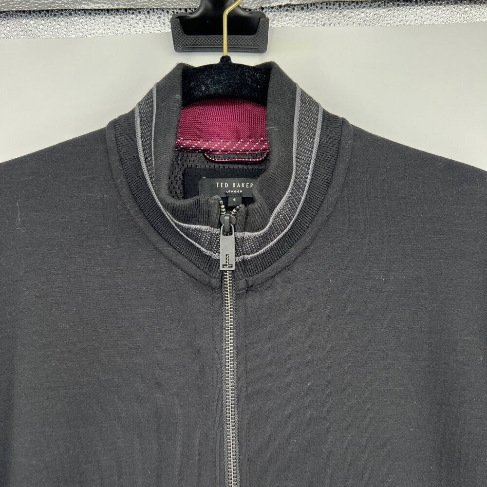 Ted Baker Collie Zip Sweater Men's size Large (4) full zip jacket